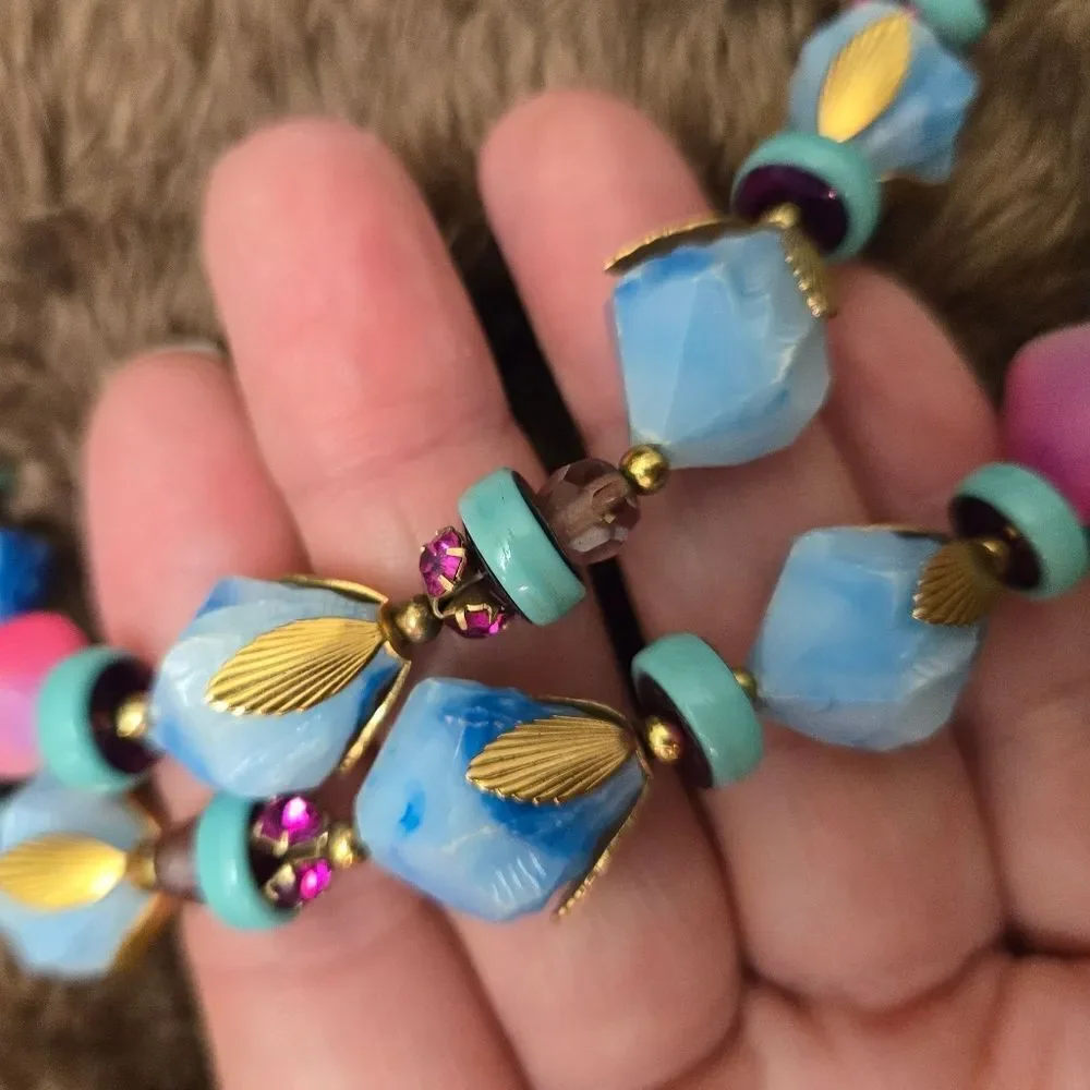 Deauville Double-Strand Beaded Choker rare find Vintage!!!